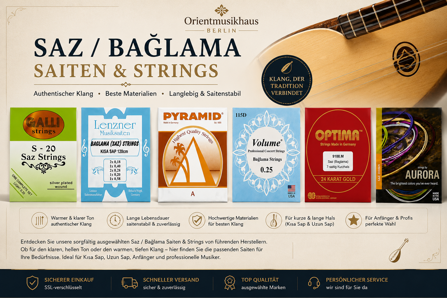 Saz / Baglama  Saiten / Strings category icon/image
